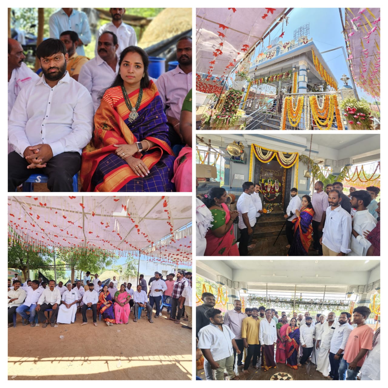 శ్రీ సీతారాముల.. ఆలయ పారంభోత్సవ పూజా కార్యక్రమంలో… పాల్గొన్న “టిడిపి యువ నాయకులు” ముక్క సాయి వికాస్ రెడ్డి “సతీమణి” శిరీష వారు..