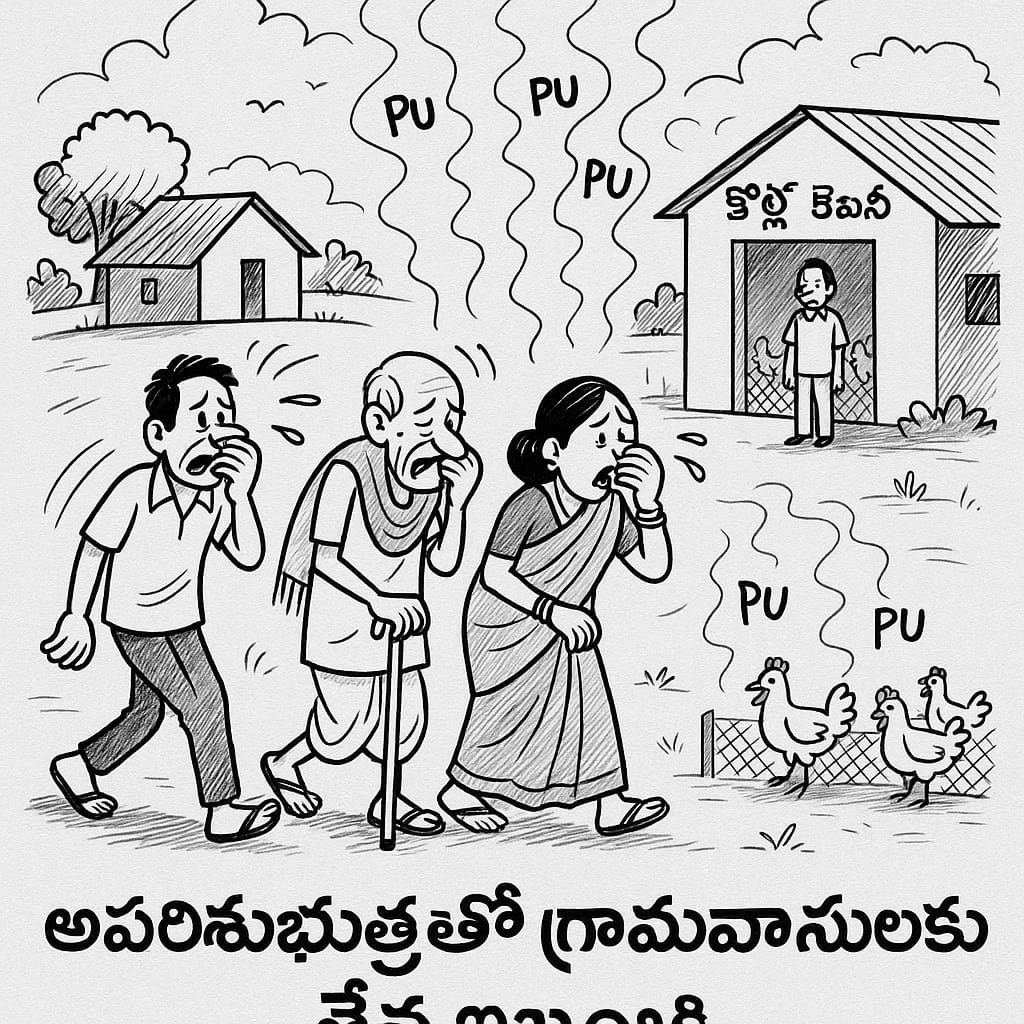 అపరిశుభ్రతతో గ్రామవాసులకు తీవ్ర ఇబ్బంది